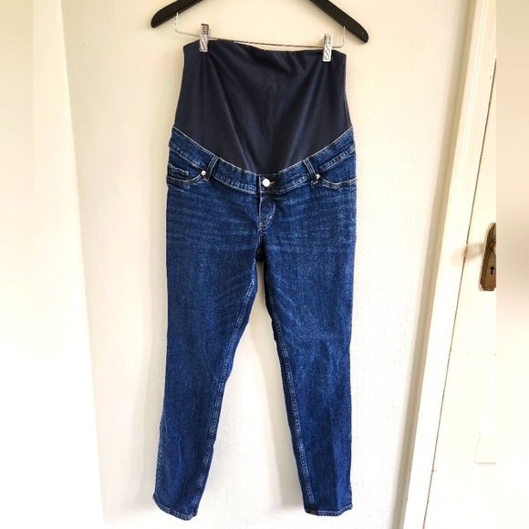 H&M 99% Cotton Maternity Jeans Medium - Picture 1 of 9